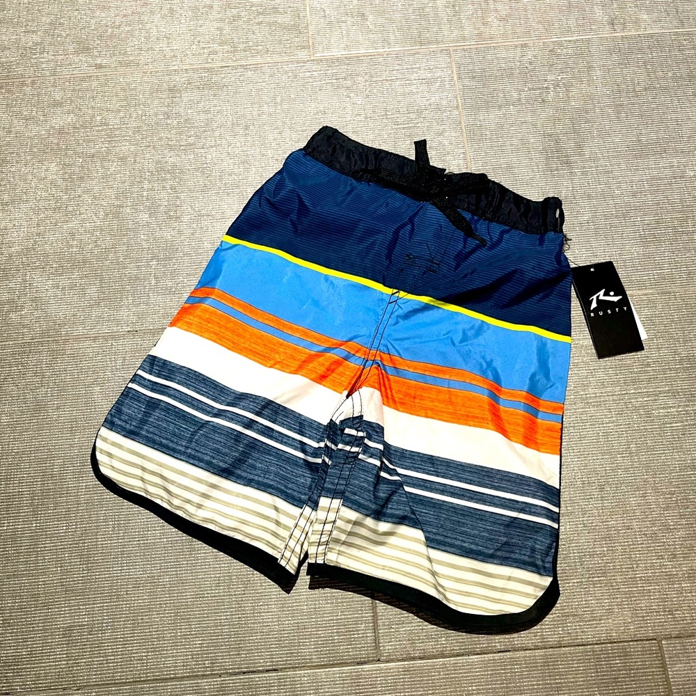 NWT Youth Boys Rusty Swim Shorts